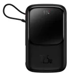 Baseus Qpow Pro i&scaron;orinė baterija su laidu, 10000 mAh, 22,5 W