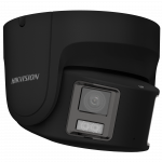 Hikvision dome DS-2CD2387G2P-LSU/SL(C) F4 (juoda, 8 MP, 30 m. LED, ColorVu, panoraminė 180&deg;)