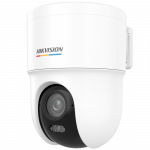 Valdoma kamera Hikvision DS-2CD1F47G3H-LIUF/SX F2.8 (balta, 4 MP, ColorVu, 30 m IR+LED , Auto Tracking, aktyvus atbaidymas, PoE)