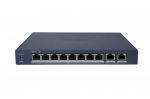 10 prievadų, 8 PoE komutatorius Hikvision DS-3E1510P-EI/M(B)