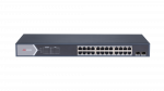 26 prievadų, 24 PoE prievadų komutatorius Hikvision DS-3E1526P-SI
