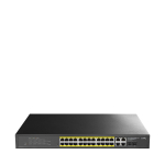 24 prievadų komutatorius Cudy GS1028EPS2 (24x 1G PoE, 2x 1G SFP)