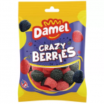 Želė saldainiai DAMEL CRAZY BERRIES, 80g Želė saldainiai DAMEL CRAZY BERRIES, 80g