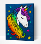 Splat Planet paveikslas i&scaron; modelino, Vienaragis 30x40cm Splat Planet paveikslas i&scaron; modelino, Vienaragis 30x40cm