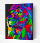 Splat Planet paveikslas i&scaron; modelino, Liūtas 30x40cm Splat Planet paveikslas i&scaron; modelino, Liūtas 30x40cm