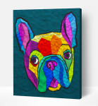 Splat Planet paveikslas i&scaron; modelino, Prancūzų Buldogas 30x40cm Splat Planet paveikslas i&scaron; modelino, Prancūzų Buldogas 30x40cm