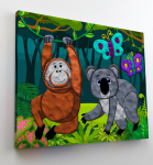 Splat Planet paveikslas i&scaron; modelino, Džiunglės 30x40cm Splat Planet paveikslas i&scaron; modelino, Džiunglės 30x40cm