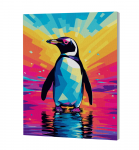 Splat Planet tapyba pagal skaičius, PINGVINAS 30x40 cm Splat Planet tapyba pagal skaičius, PINGVINAS 30x40 cm