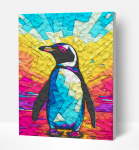 Splat Planet paveikslas i&scaron; modelino, Pingvinas 30x40cm Splat Planet paveikslas i&scaron; modelino, Pingvinas 30x40cm