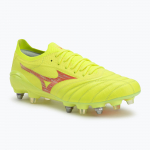 Vyri&scaron;ki futbolo batai Mizuno Morelia Neo IV &beta; Elite MIX safety yellow/fiery coral 2/safety yellow