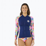 Moteri&scaron;ki plaukimo mar&scaron;kinėliai ilgomis rankovėmis Rip Curl Party Wave Upf Zip multicolor