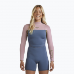 Moteri&scaron;kas plaukimo hidrokostiumas ROXY 2/2 mm Prologue+ LS Springsuit Flock ash