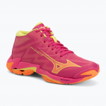 Tinklinio bateliai Mizuno Wave Lightning Elite Mid pink tetra/fortune yellow/light