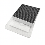 Vallox 90 MC/SE/SC/MV F7/AC + 2&times;G4 aktyvintos anglies filtrų komplektas (Nr. 14) 245&times;215&times;48 mm
