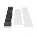 Vallox TSK Multi MC 80 / ValloMulti 300 SB/SC/MV F7/AC + 2&times;G4 aktyvintos anglies filtrų komplektas (Nr. 26) 500&times;97&times;48 mm
