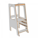 Montessori bok&scaron;telis Skandinavi&scaron;ko stiliaus - pilkas