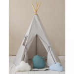 Vaiki&scaron;ka lininė palapinė - Tipis - "Pigeon Grey"
