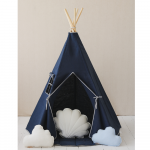 Vaiki&scaron;ka lininė palapinė - Tipis - Tamsiai mėlyna