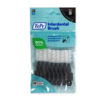 Juodi tarpdančių &scaron;epetėliai TePe 1.5 mm, 8 vnt