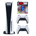Sony Playstation 5 Disc Edition + NBA 2K26 + Papildomas Dualsense Pultelis