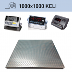 Platforminės svarstyklės 1000x1000mm KELI, dažytas plienas, su pasirinktu indikatoriumi