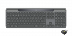Logitech Signature Slim Solar+ K980 for Business Belaidė klaviatūra, RF+Bluetooth, US Int, Graphite