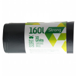 &Scaron;iuk&scaron;lių mai&scaron;ai SORTEX, 160 l, 50 mikr, LDPE, 75 x 115 cm, 10 vnt., juodos sp.