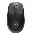 Logitech M190 Full-Size Belaidė pelė, RF Wireless, 1000 DPI, Charcoal