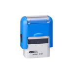 Antspaudas COLOP Printer C10, mėlynai baltas korpusas, bespalvė pagalvėlė