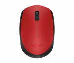 Logitech M171 Belaidė pelė, Raudona
