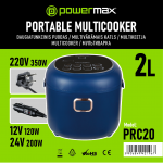 Powermax automobilinis daugiafunkcinis puodas 2l (12/24V/220V)