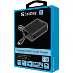 Sandberg Powerbank 20000 PD20W Connect su Type-C kabeliu