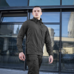 M-Tac Flash lengva vėjui ir drėgmei atspari striukė su Avenger audiniu, juoda, XS