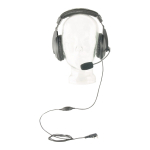 TEAM ausinės / mikrofonas H&G-420TC, 2-PIN M jungtis