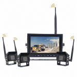 Bevielė HD Wi-Fi vaizdo stebėjimo sistema transportui su 7" monitoriumi ir 3 kameromis