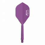 Smiginio strėlyčių sparneliai su integruotais koteliais XQ Max Fenix, 28 mm, violetiniai, 3 vnt.