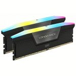 Corsair Vengeance RGB Black, DDR5, 32GB, 6000MT/s, CL36, Kit of 2 CMH32GX5M2E6000C36