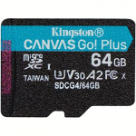Kingston 64 GB MICROSDXC CANVAS GO! PLUS GEN4 200R A2 U3 WITHOUT ADAPTER SDCG4/64GBSP