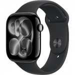 Apple Watch Series 11, GPS + Cellular, Aluminium, Black Sport Band (S/M) - 46mm MFC24ET/A