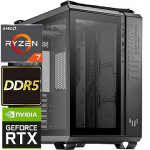 TopPC AMD Ryzen 7 (Zen 4) TUF Gaming Powered by ASUS, Ryzen 7 7800X3D, 64GB (2x32) DDR5, GeForce RTX 5080, 2TB NVMe Gen4, no OS DATK323-1276521