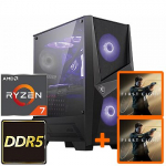 TopPC MSI Gaming AMD Advanced, 850W, Ryzen 7 8700F, 240mm Liquid Cooler, GeForce RTX 5070, 2TB NVMe Gen4 DATK375-1313521