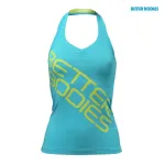 Better Bodies Halterneck Tank Top (Aqua/Blue) - M Dydis