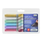 MARVY ra&scaron;ikliai teptukiniu galiuku Opaque Brush #4700-6V Metallic, 6 vnt.