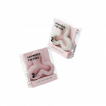 HEORSHE Silikoninis kramtukas Shamrock, Balta + Rožinė, 2 vnt.