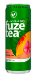 FUZE TEA Hibiscus persikų juodoji ledinė arbata, skardinė 330ml