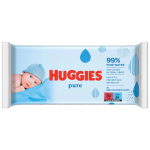 Drėgnos servetėlės Huggies Pure 56 vnt
