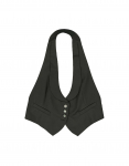Mexx vintage women's black tailored vest