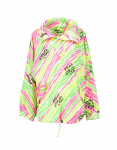 Elho Freestyle vintage men's multi stripes pullover funnel neck jacket