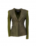 Marccain vintage women's green linen blend blazer