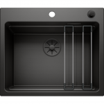 Vir&scaron; stalvir&scaron;io montuojama plautuvė BLANCO Etagon 6 Black Edition, 526339